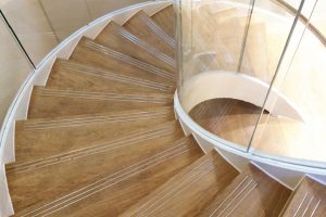 curved staircase Cheniere London Corporate interior design