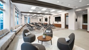 Corporate Interior Design Newfield Conference Center Informal Meeting Seating Area