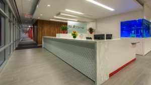 Subsea 7 Houston Corporate Interior Design Reception