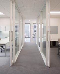 Corporate Interior Law Design McFarland Houston Glass Front Offices