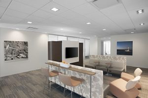 NEWFIELD EXPLORATION Corporate Interior Design Informal Meeting Space Booths