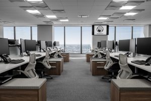 Corporate Interior Design Musket Corporation Houston Open Workstations