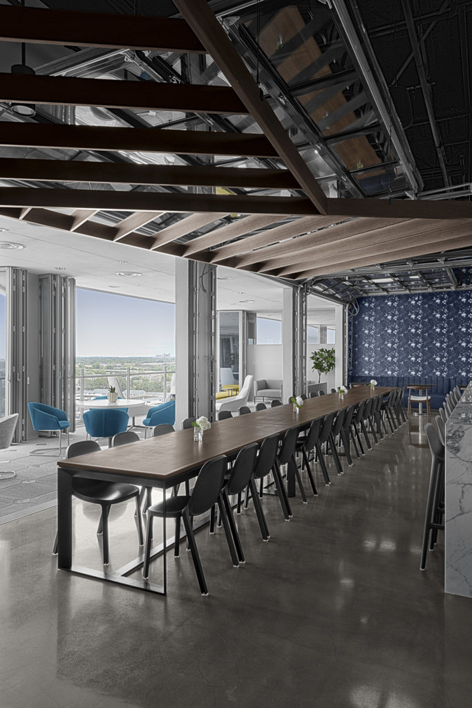 Lockton Corporate Office Breakroom with Full Outdoor View