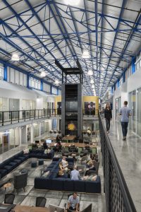 Catwalk Upper Level Repurposed Warehouse Architecture The Cannon Houston