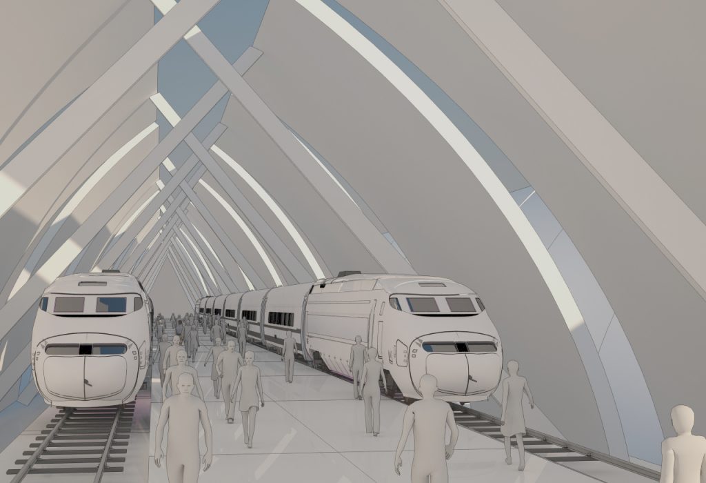 Bullet Train Station Concepts