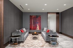 Corporate Interior Design Newfield Exploration Executive Floor Informal Seating Area