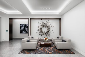Corporate Interior Design Lobby Seating NEWFIELD EXPLORATION EXEC FLOOR