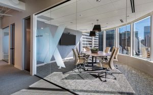 Corporate Interior Design Exeutive Conference Room XACTLY CORP DENVER