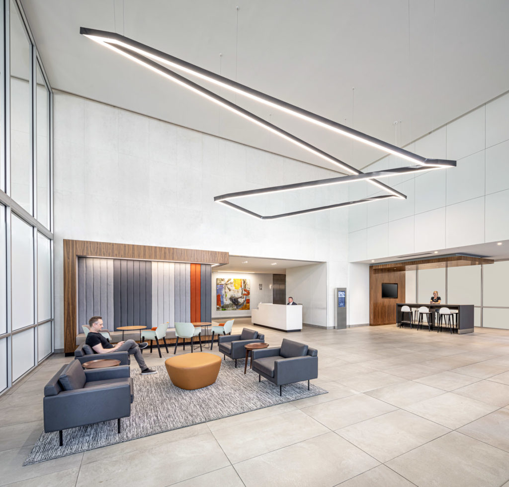 US BANK TOWER DENVER Corporate Interior Design Lobby Seating