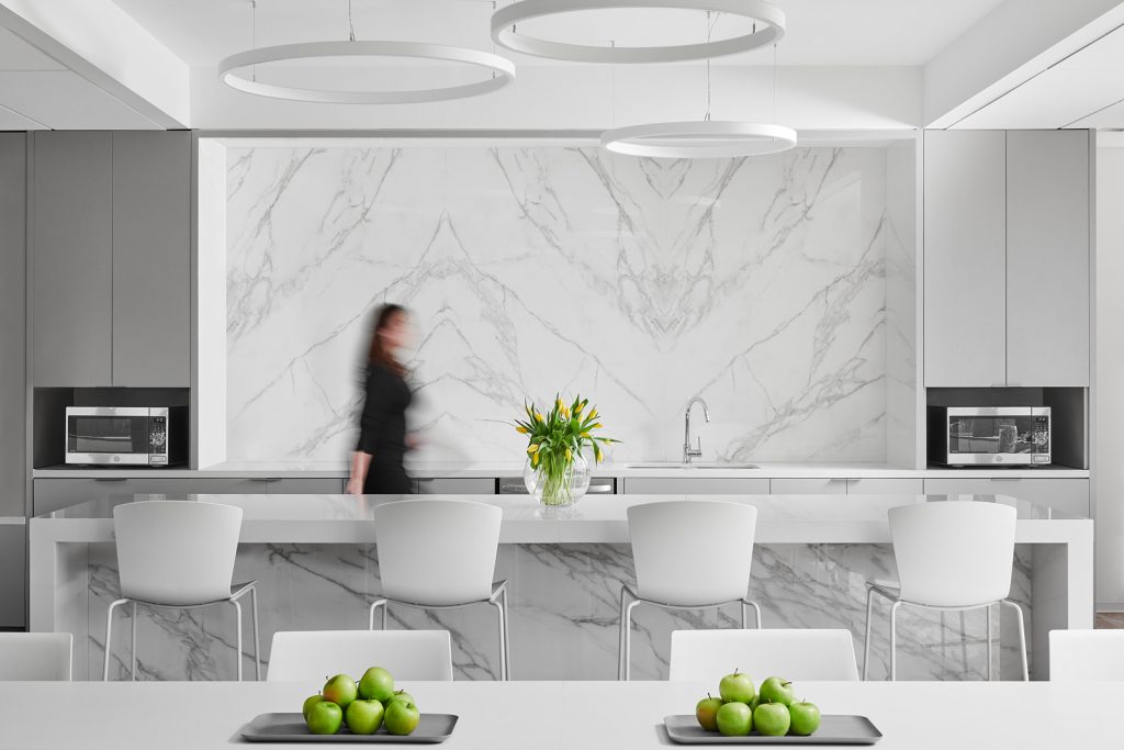 BELMONT VILLAGE HOUSTON Institutional Client Corporate Office Interior Design Break-Room