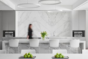 Institutional Corporate Office Interior Design Belmont Village Breakroom