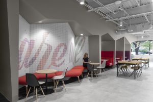 Corporate Technology Client AUSTIN Interior Design Breakroom Seating