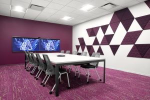 Corporate Technology Client AUSTIN Interior Design Conference-Room Magenta