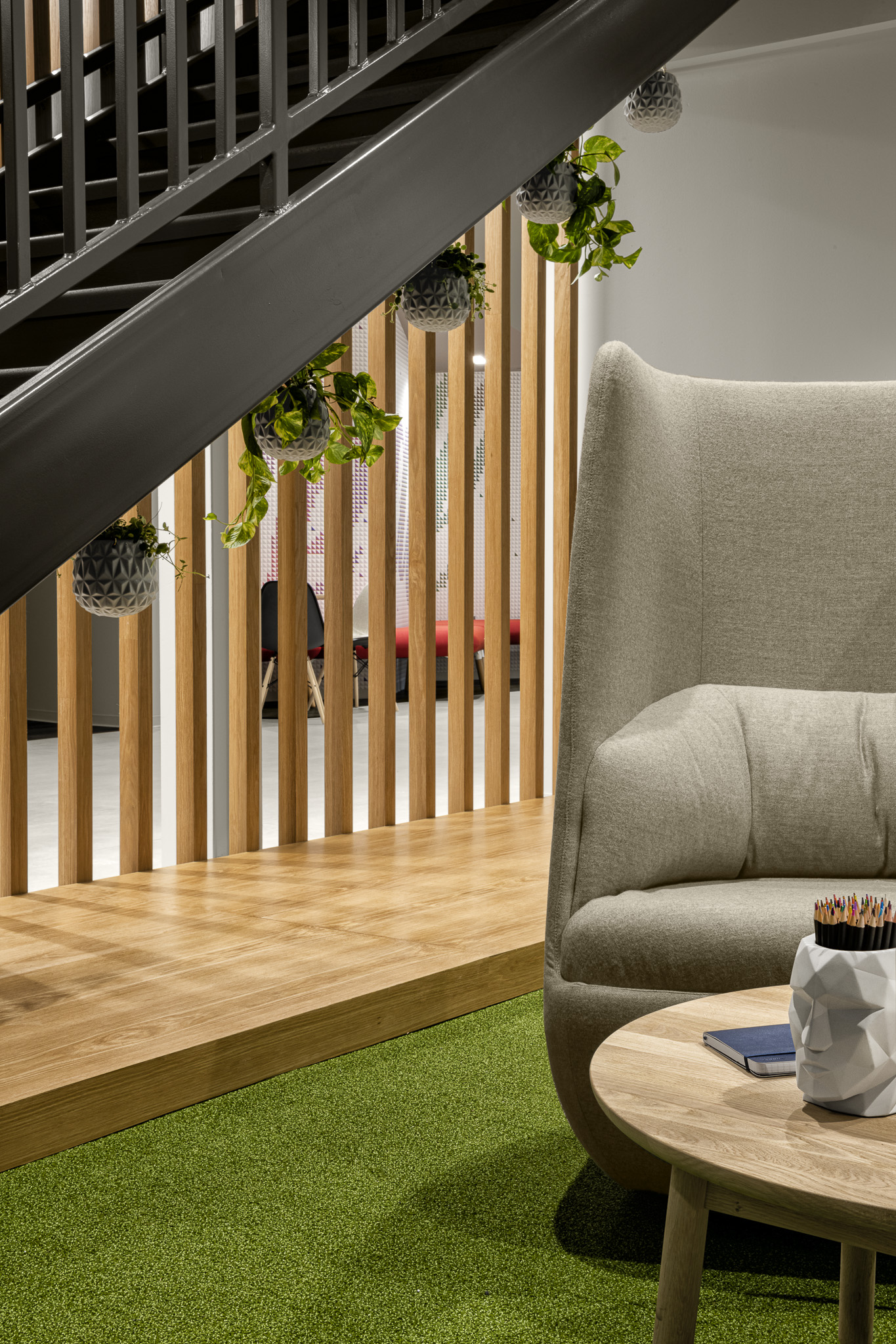 Corporate Technology Client AUSTIN Interior Design Stairwell - Abel ...