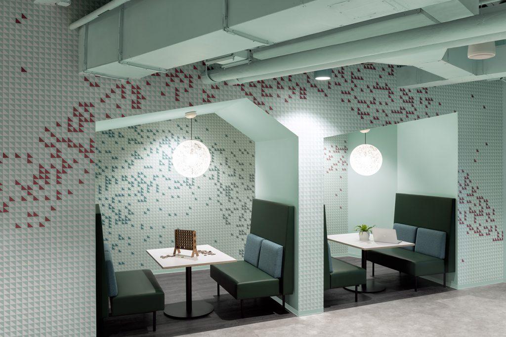 austin tech office break room booths