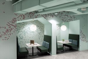 austin tech office break room booths