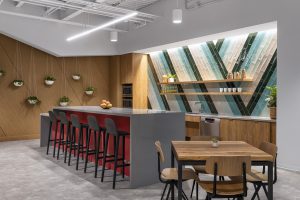 tech corporate office break area