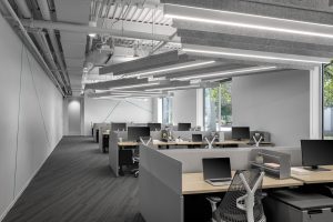tech corporate office open space