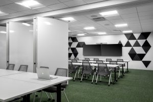 tech corporate office training room