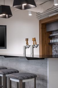 Boots Construction Corporate Interior Design Breakroom Island Bar