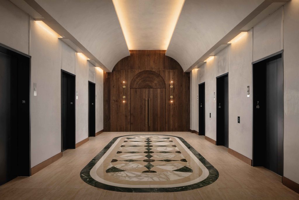 Thompson Hotel_Hospitality_Interiors_elevator banks