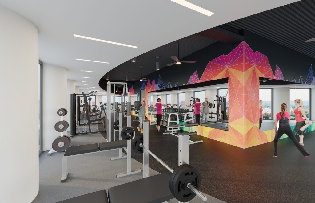 fitness center weight room