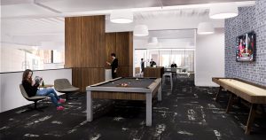 410 17th Corporate Interior Design Club Game Room Rendering
