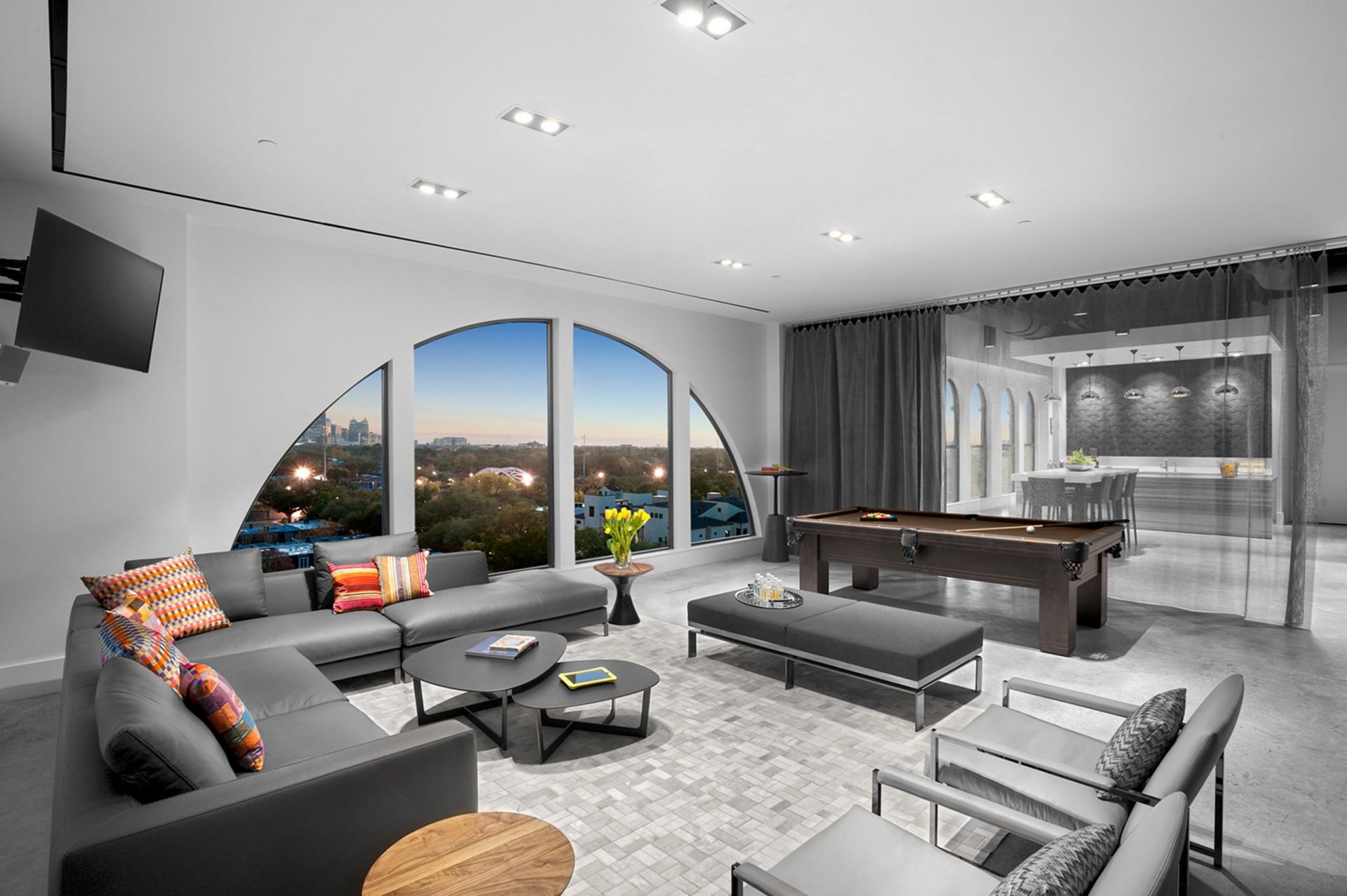 Breakout Seating Area Downtown Views Corporate Interior Design Vista Energy