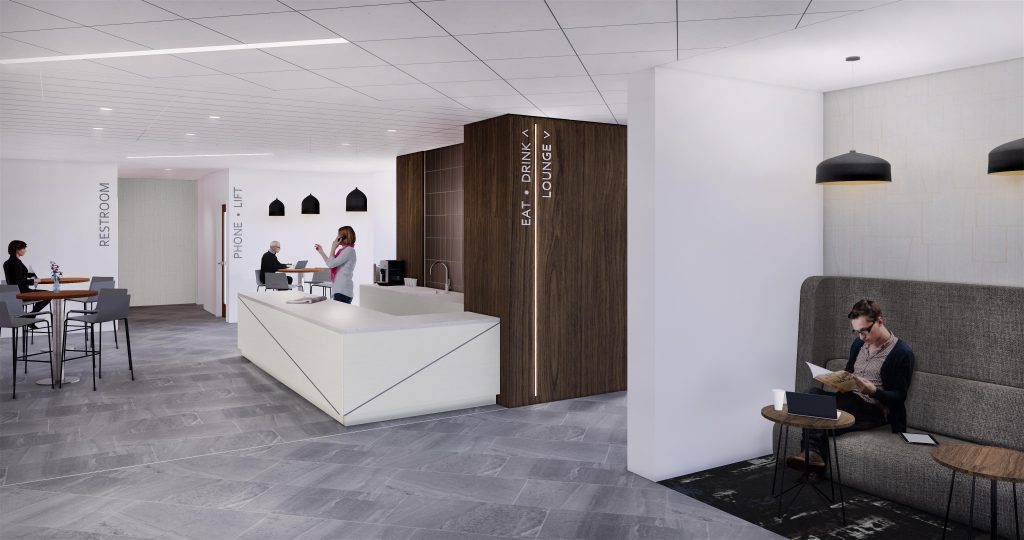 410 17th Street Amenity Center Beverage Bar Design Denver Colorado Low Res