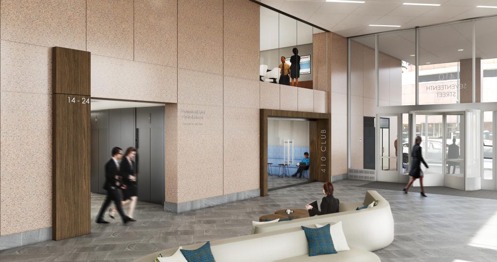 410 17th Street Lobby Club View Design Denver Colorado Low Res