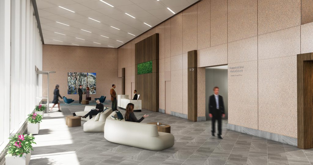 410 17th Street Lobby Reception Design Denver Colorado Low Res