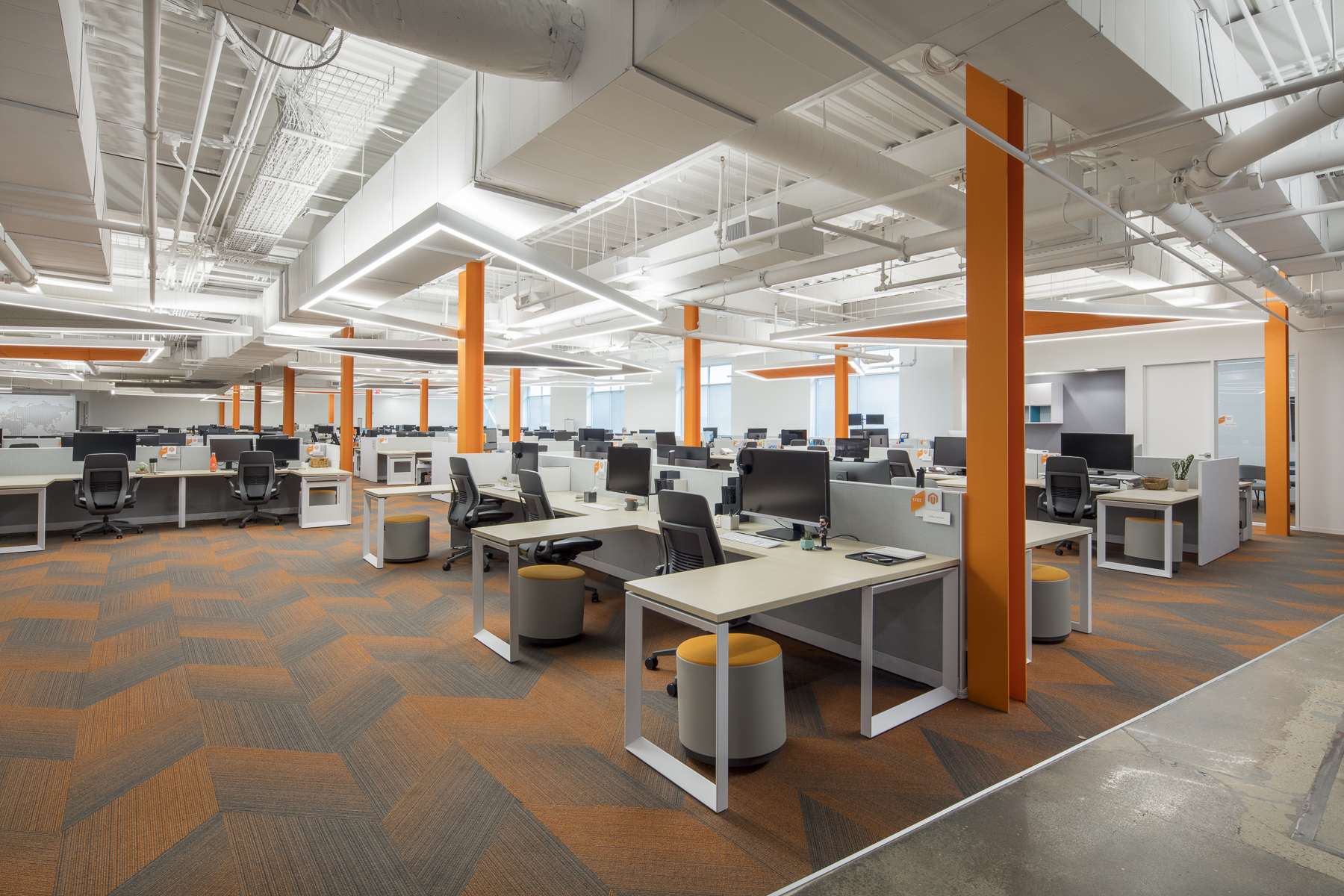 Corporate Technology Interior Design Magento Austin Open Workstations