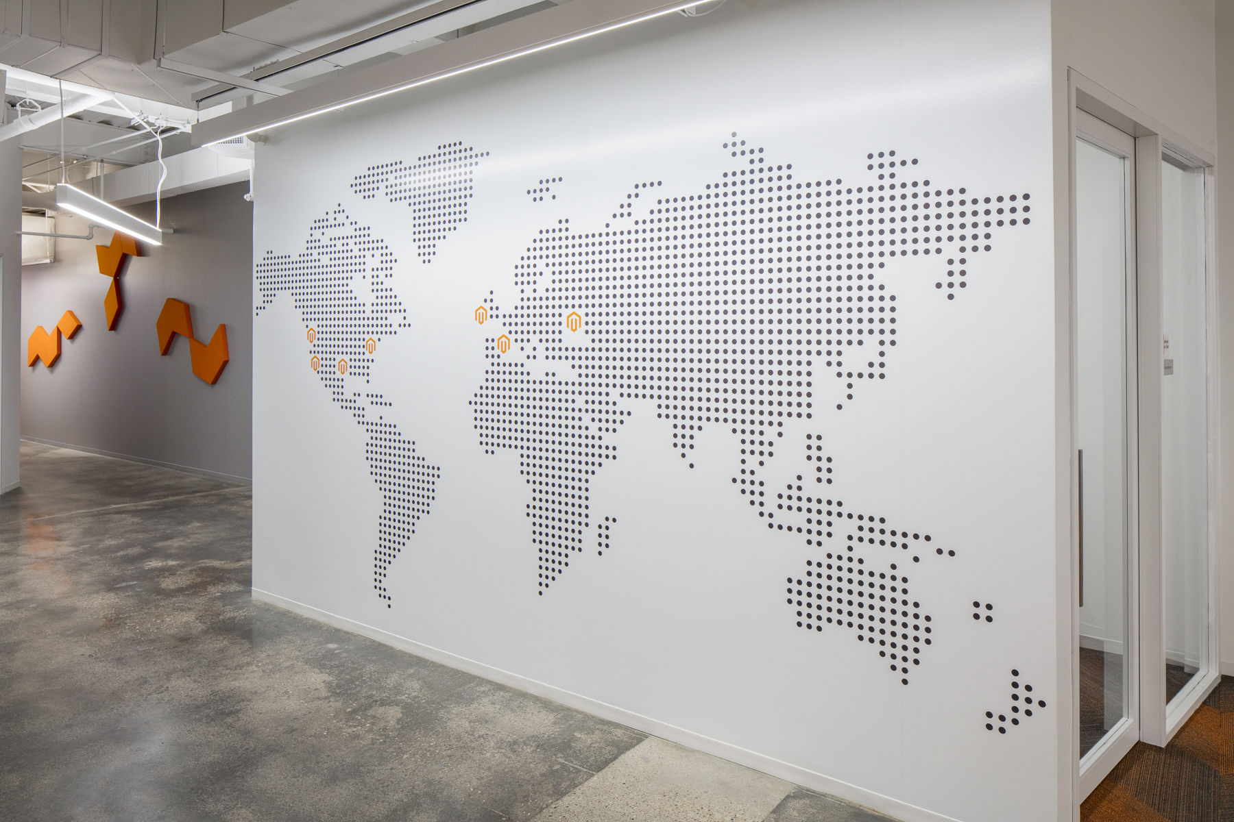 Corporate Technology Interior Design Magento Austin Graphics Map Locations