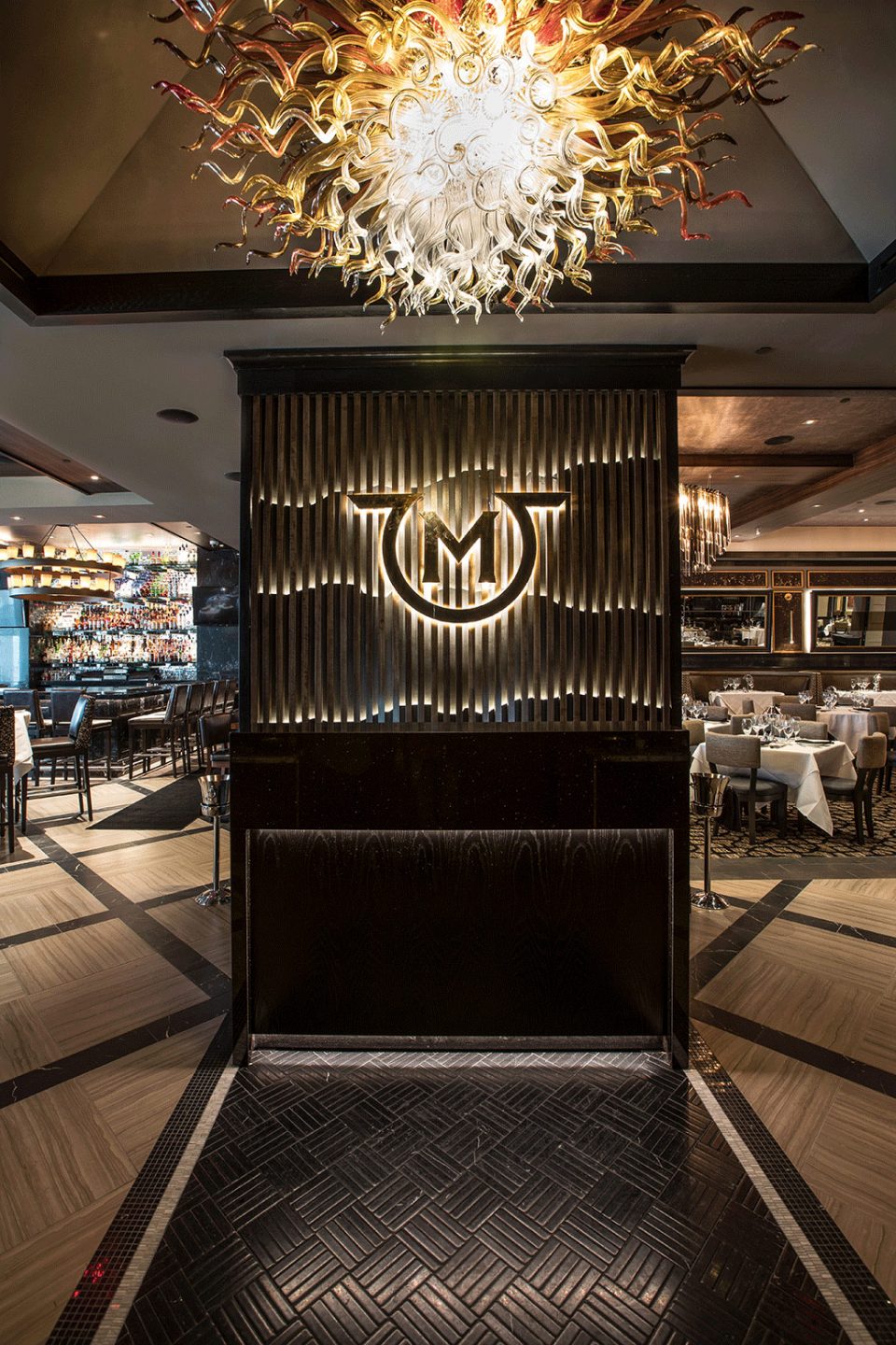 Restaurant Hospitality Interior Design Mastro's Houston Post Oak Signage