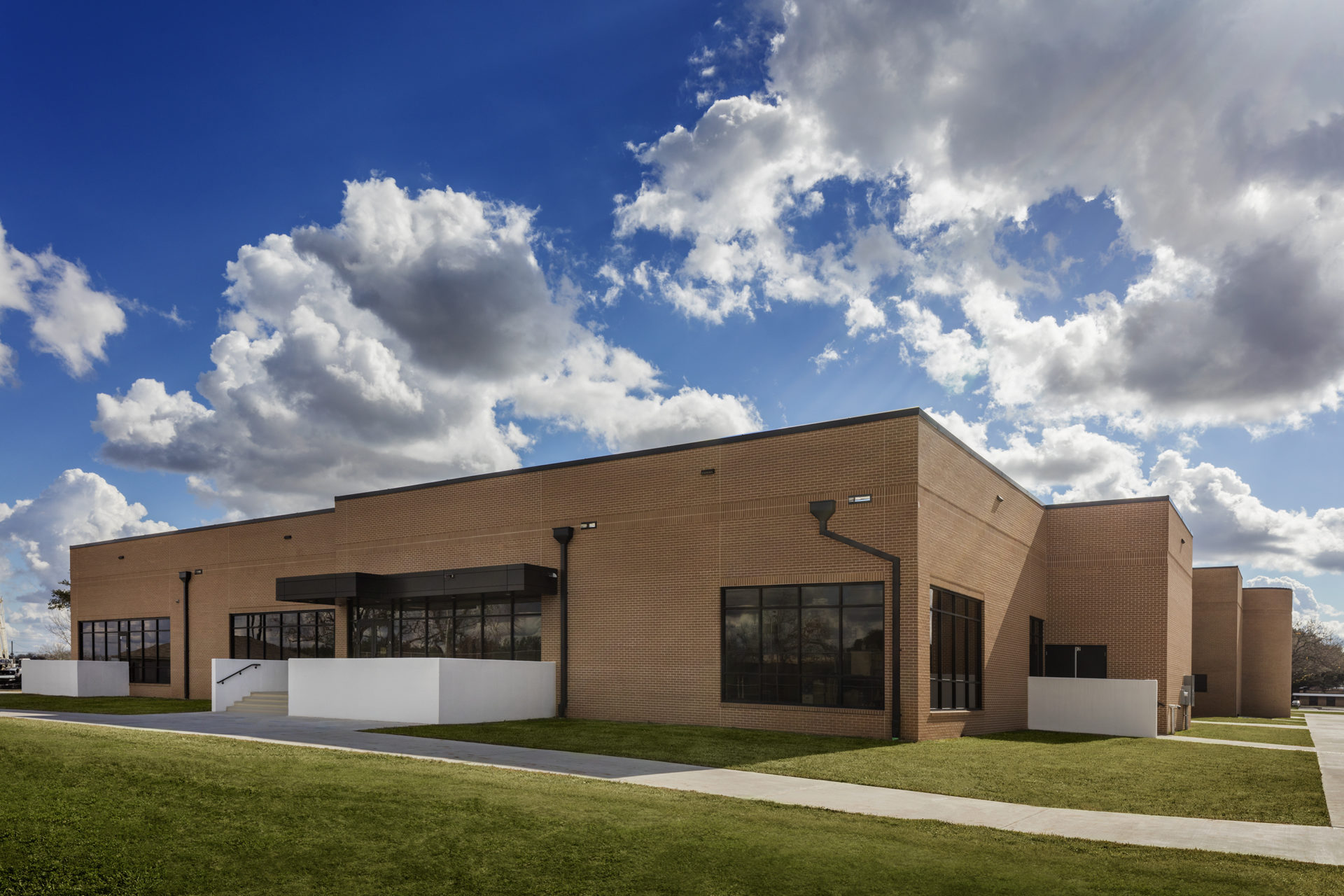 Architecture Education Design Wharton County Junior College Johnson Building Houston Back Facade