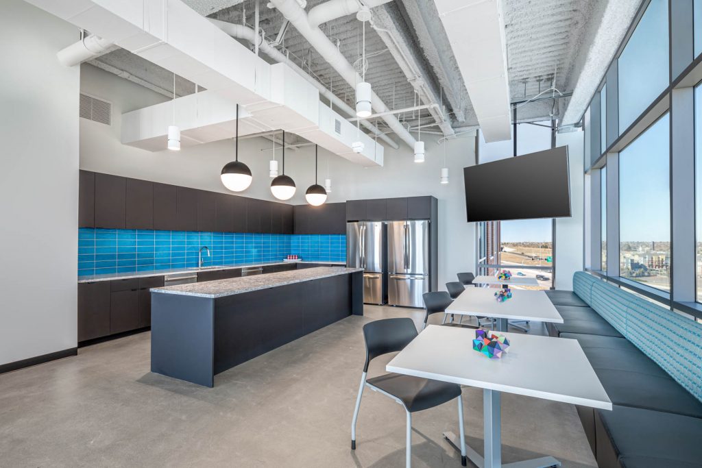 break room design Gorilla Logic Denver office