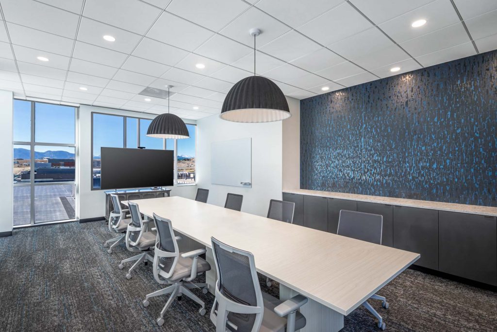conference room design with view Gorilla Logic Denver office