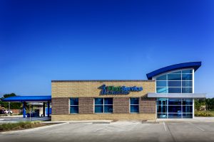 First Service Credit Union Building Architecture with Drive Thru