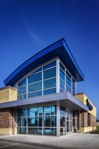 First Service Credit Union Building Architecture Atascocita Glass Entry