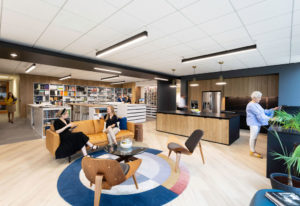 Abel Design Group Breakroom and Library