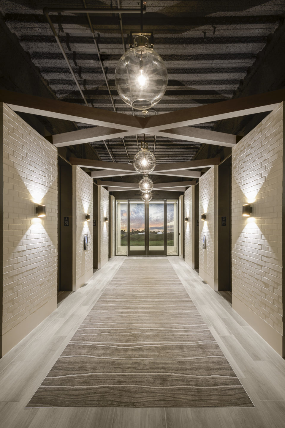 Encino Energy_Elevator Bank Lobby Design