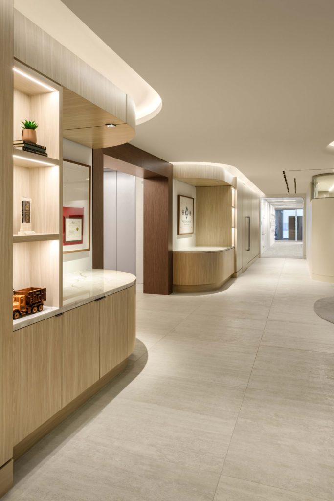 WASTE CONNECTIONS HOUSTON LEVEL 6 Corporate Interior Design Corridor ...