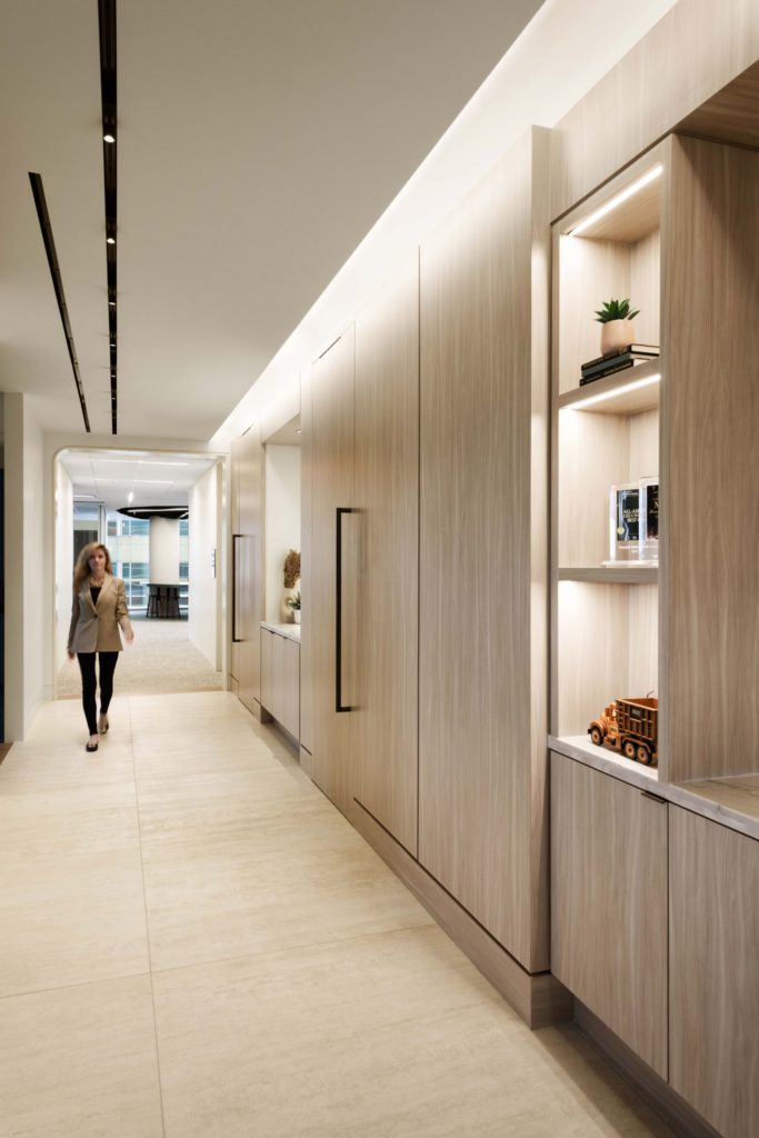 WASTE CONNECTIONS HOUSTON LEVEL 6 Corporate Interior Design Corridor ...